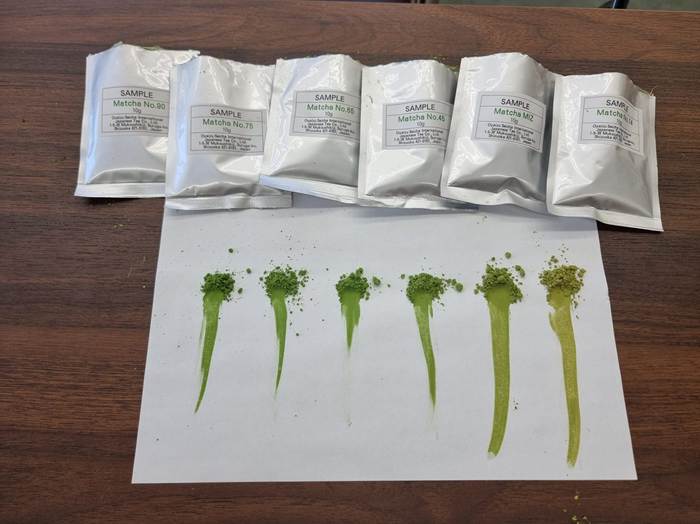 Taste testing samples